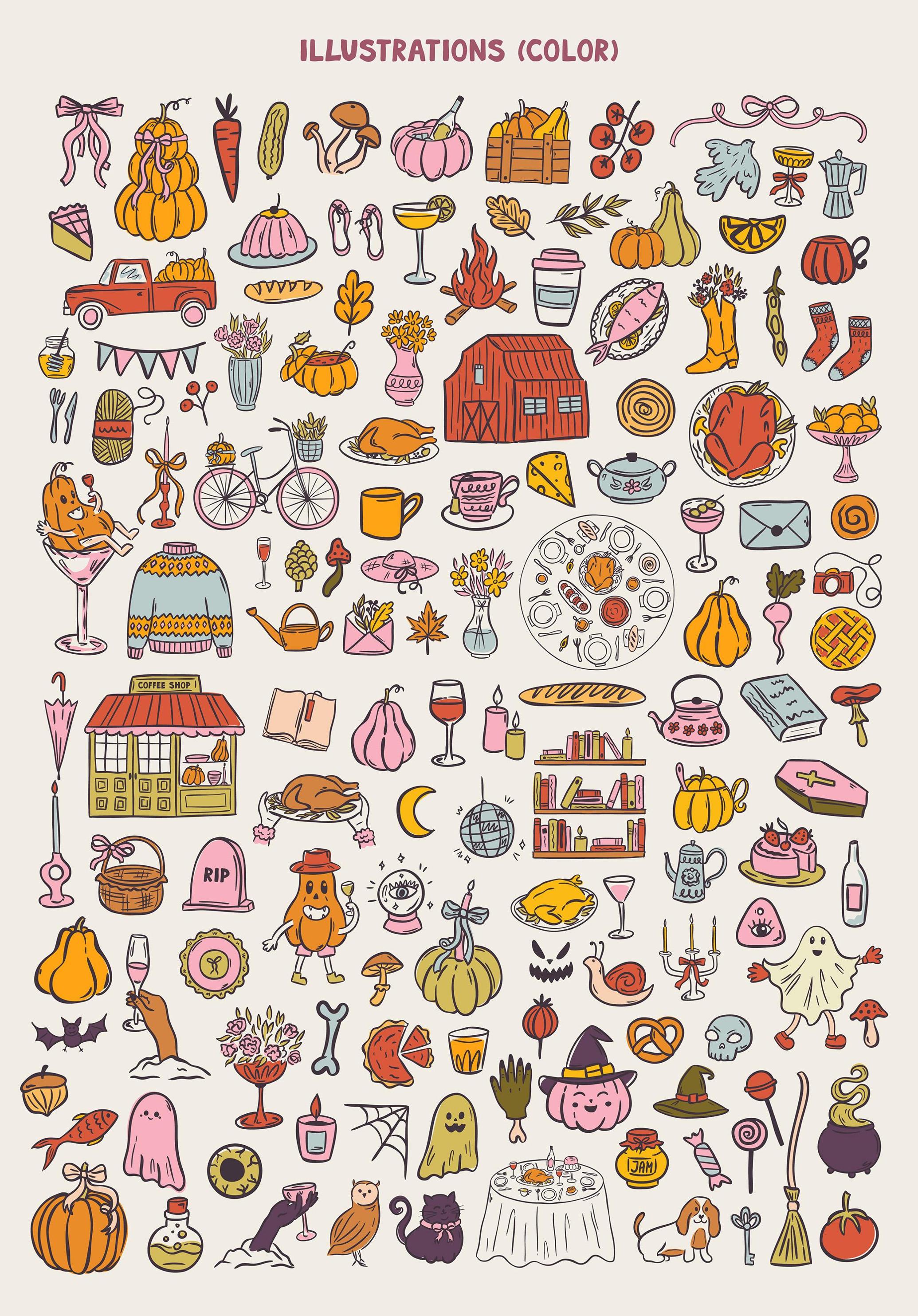 Autumn Holidays Clipart Bundle