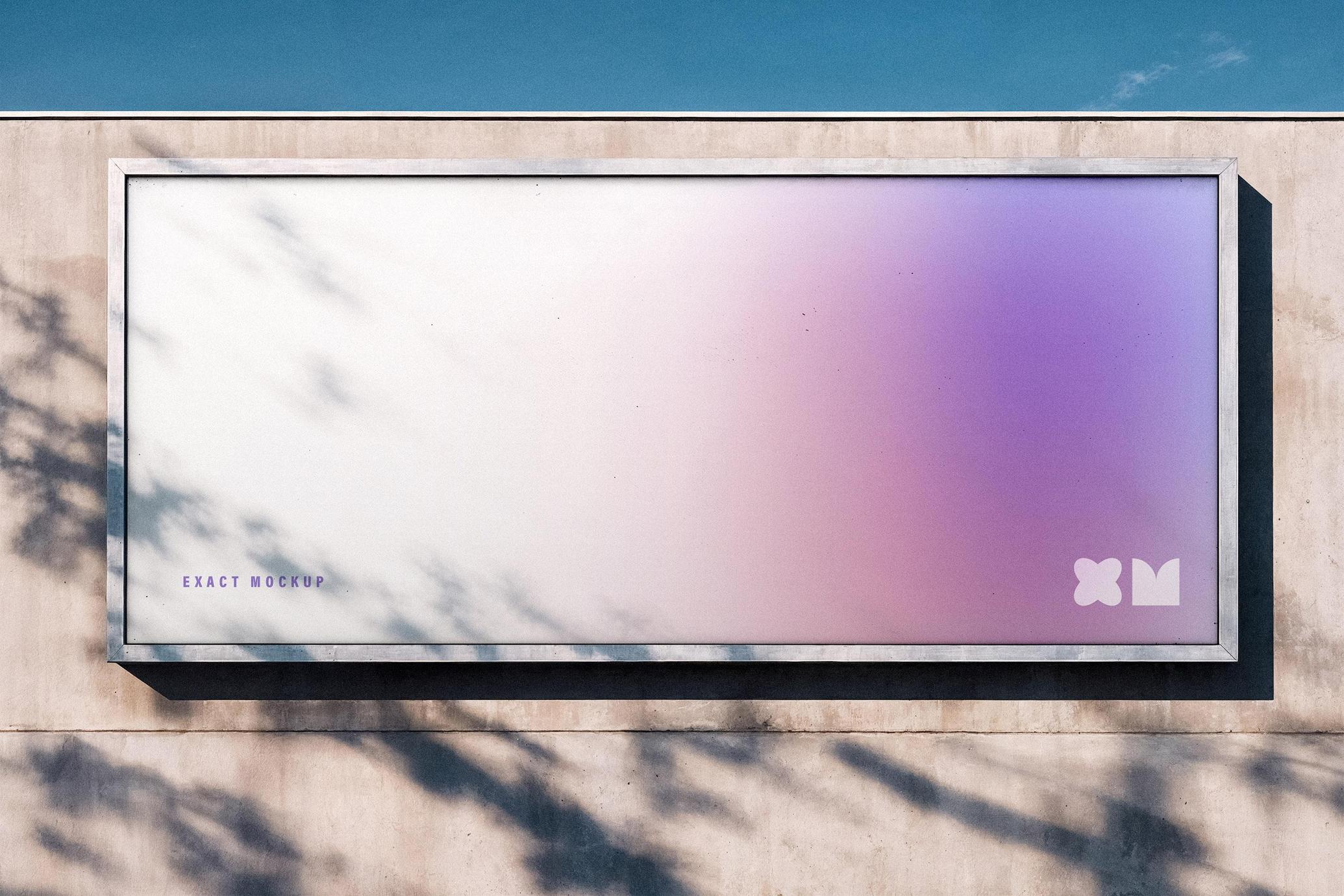 Outdoor Wall Billboard Mockup