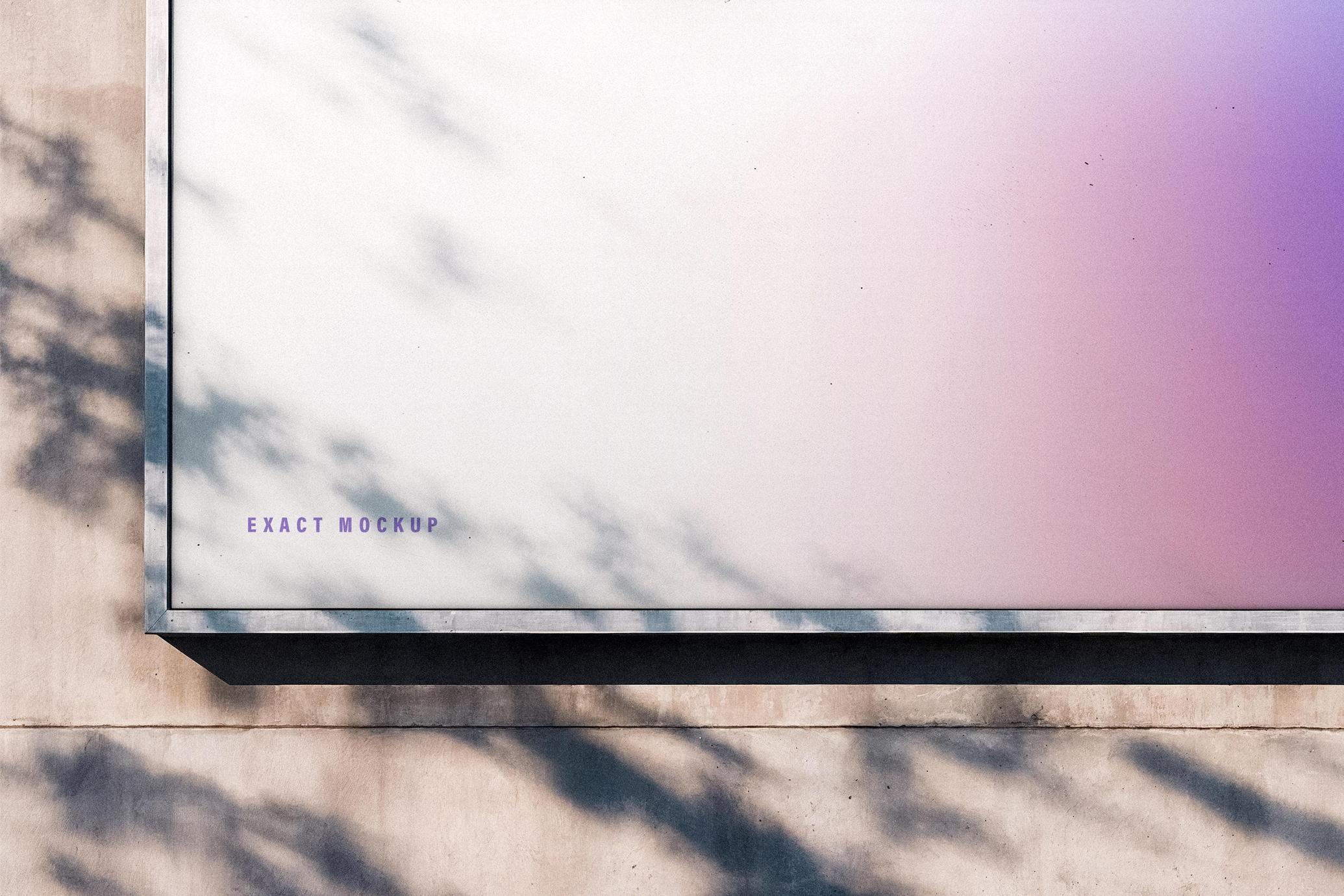 Outdoor Wall Billboard Mockup