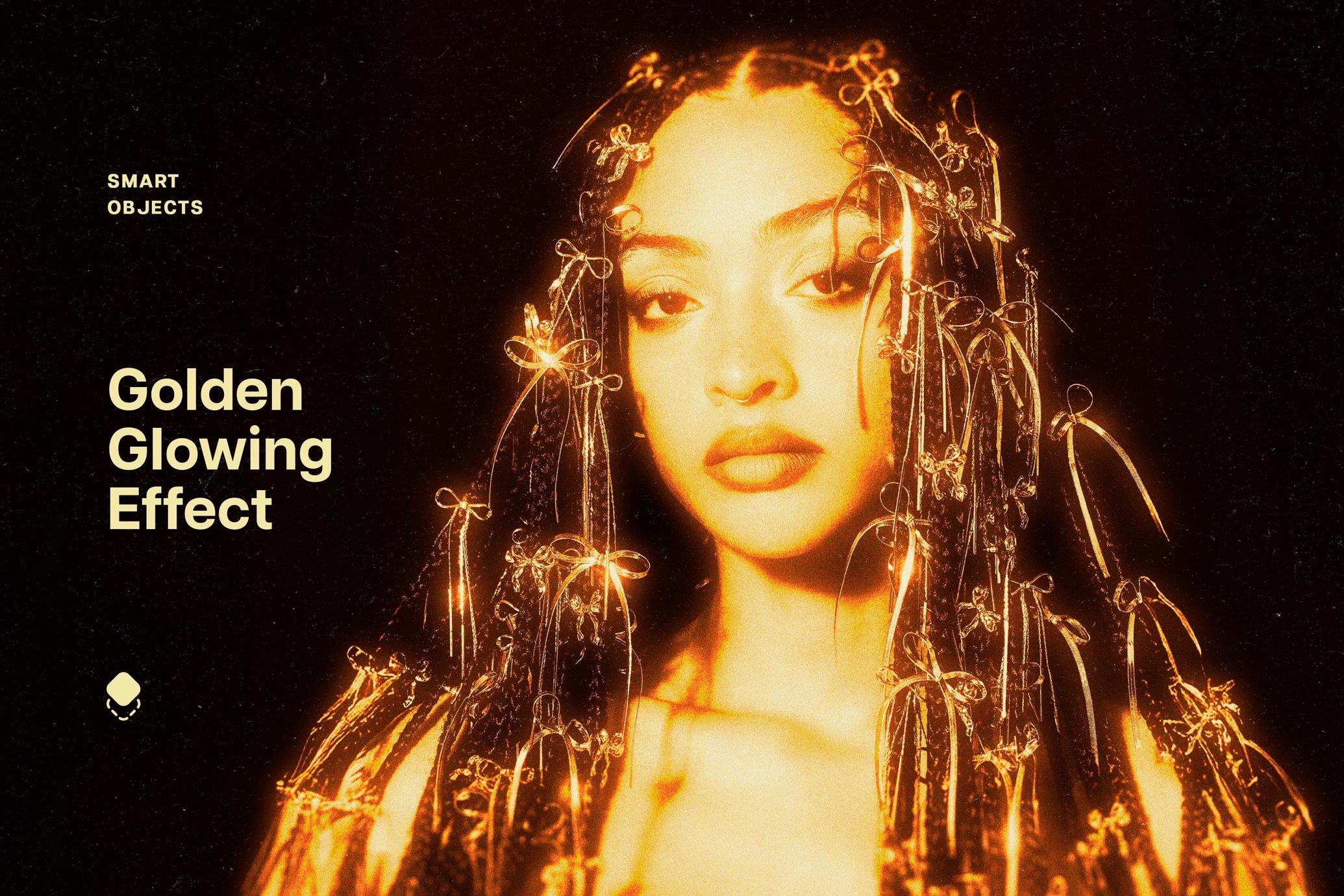 Golden Glowing Photo Effect