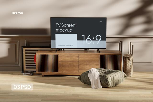 Interior TV Mockup
