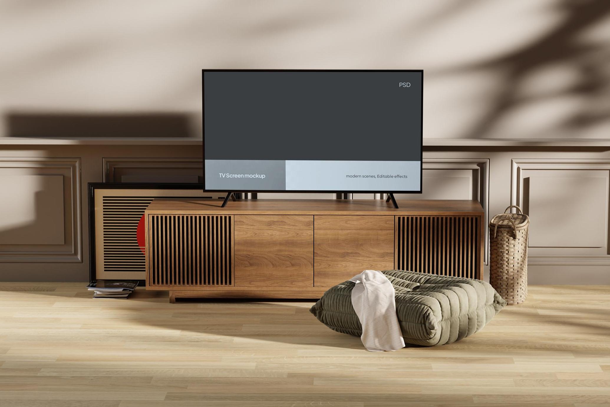 Interior TV Mockup