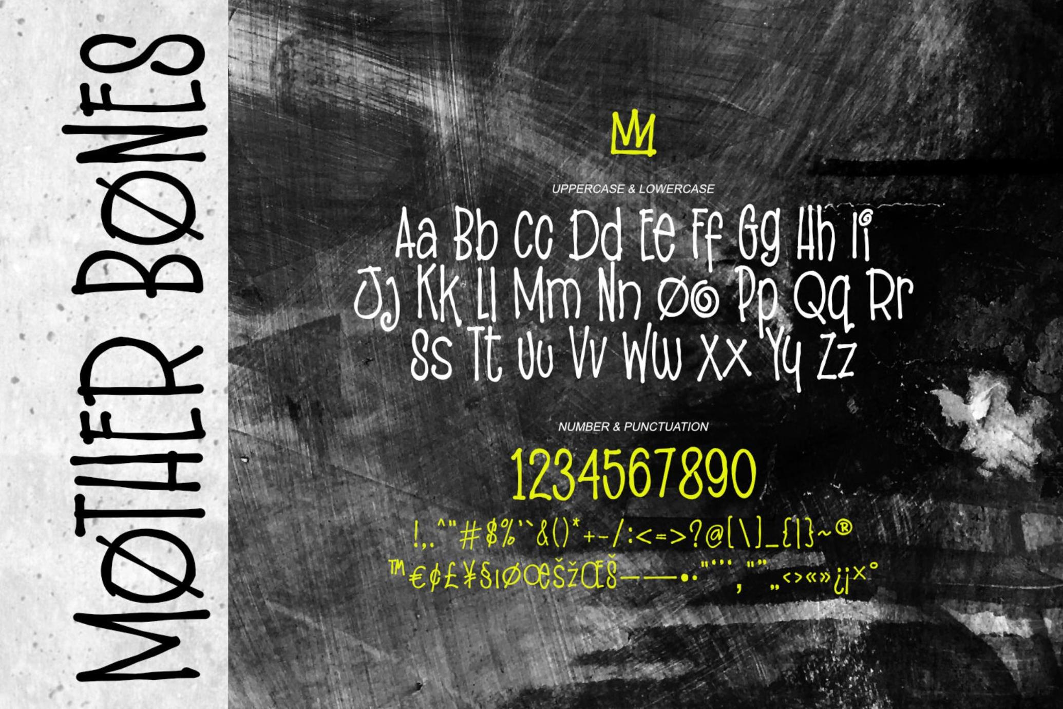 Mother Bones - 90s Font Grunge