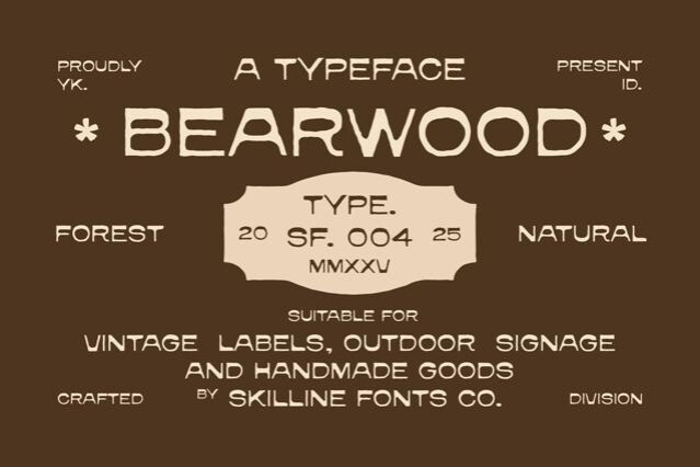 Bearwood - Forest Inspired Typeface