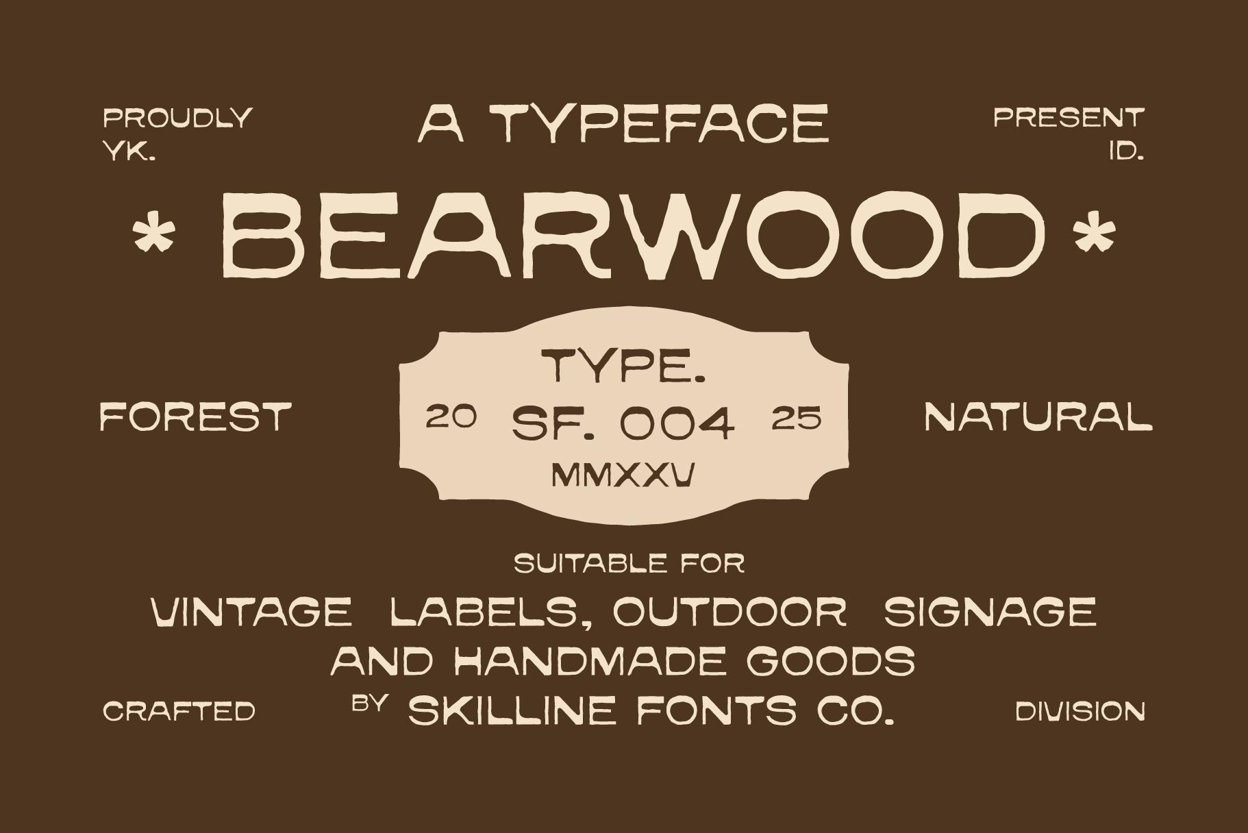 Bearwood - Forest Inspired Typeface