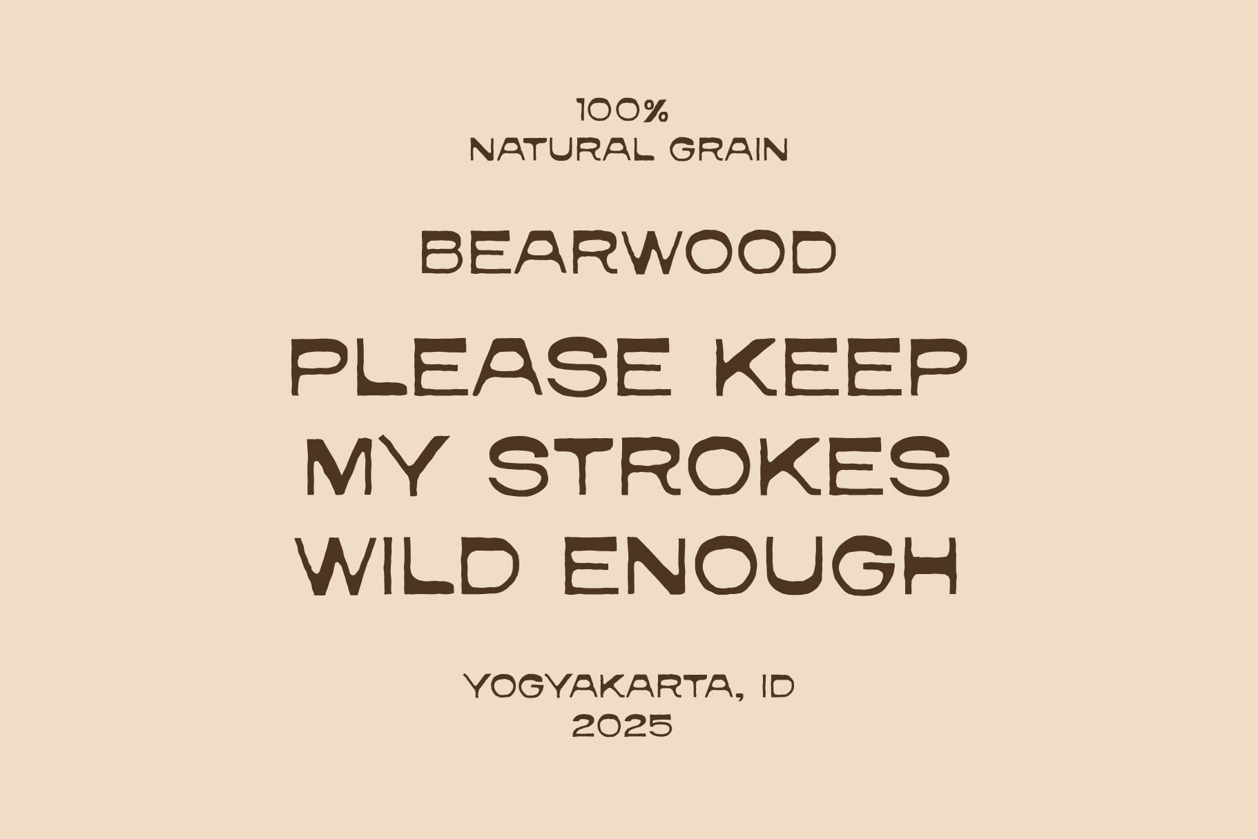 Bearwood - Forest Inspired Typeface