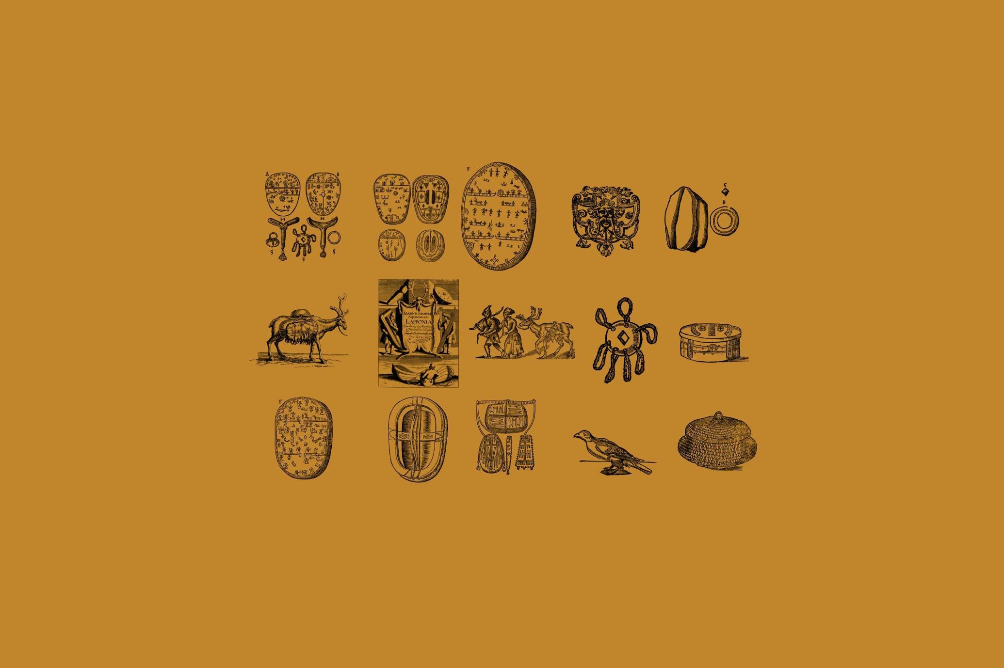 History of Lapland Illustrations Set