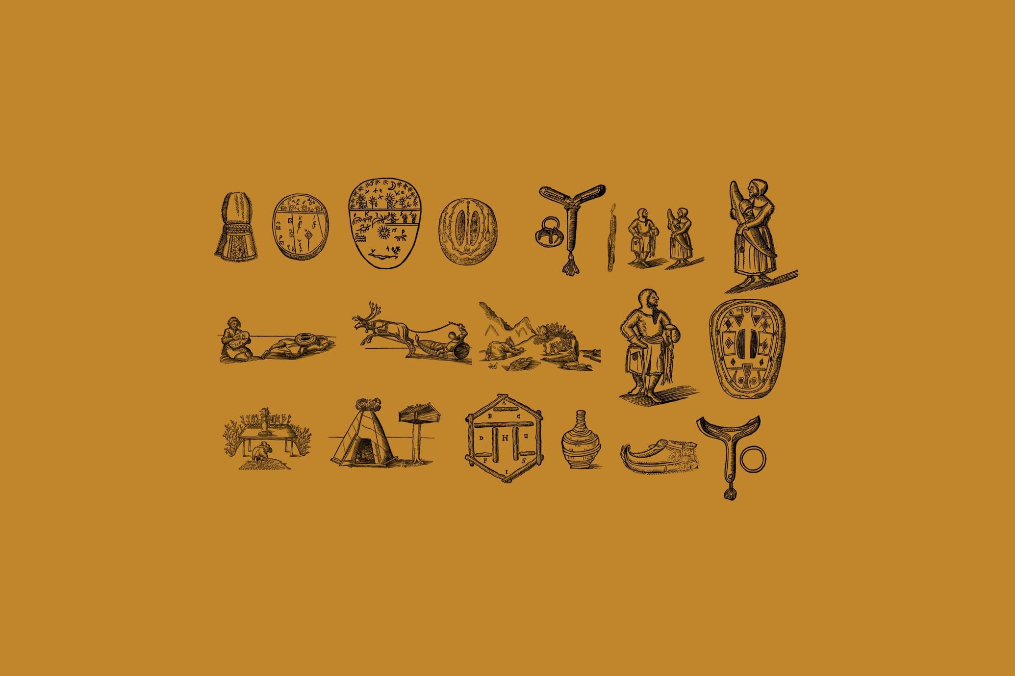 History of Lapland Illustrations Set