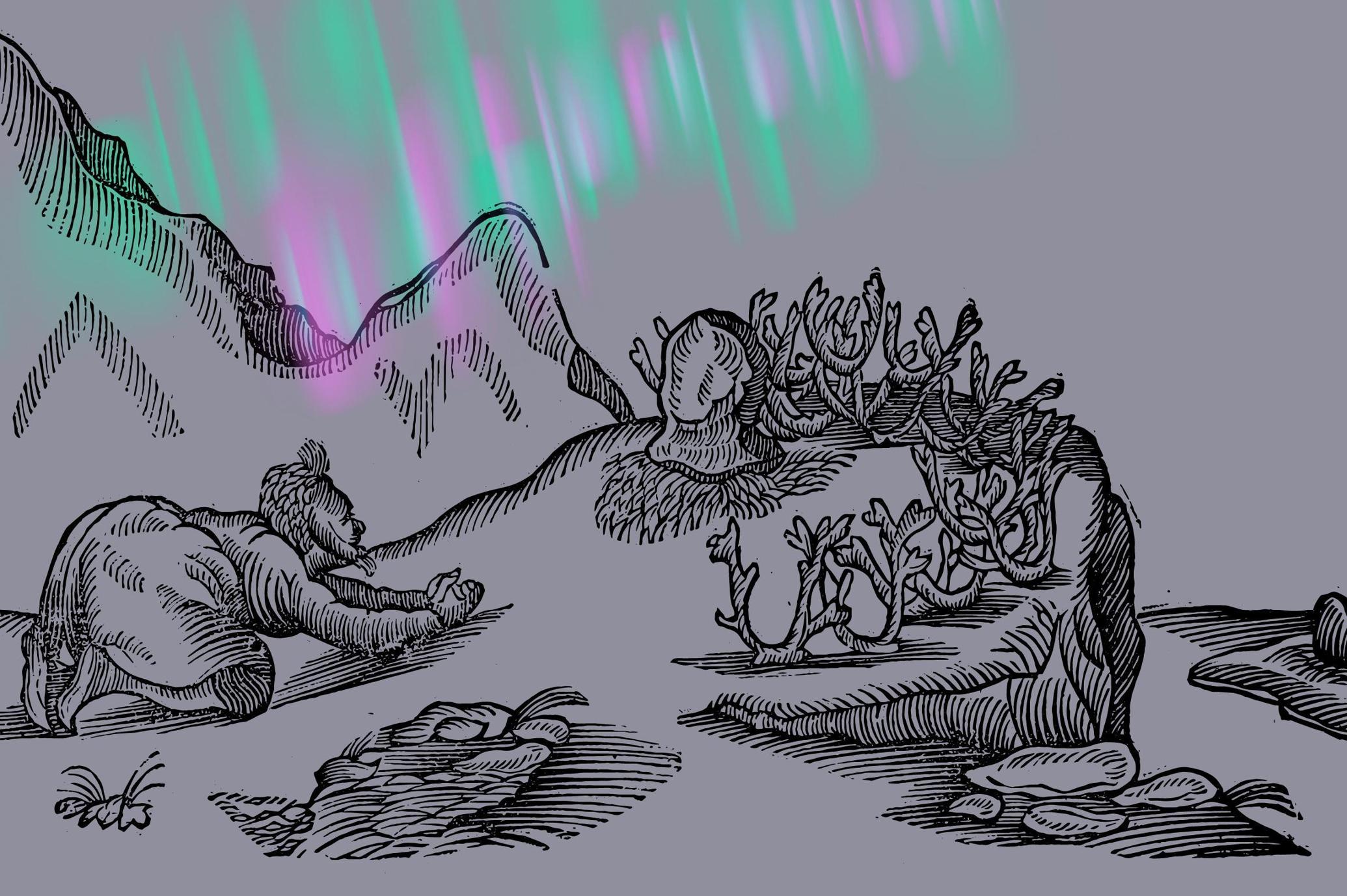 History of Lapland Illustrations Set
