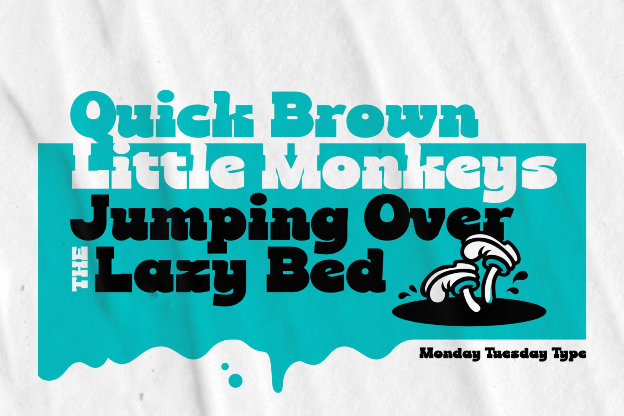 Monday Tuesday - Retro Cartoon Font