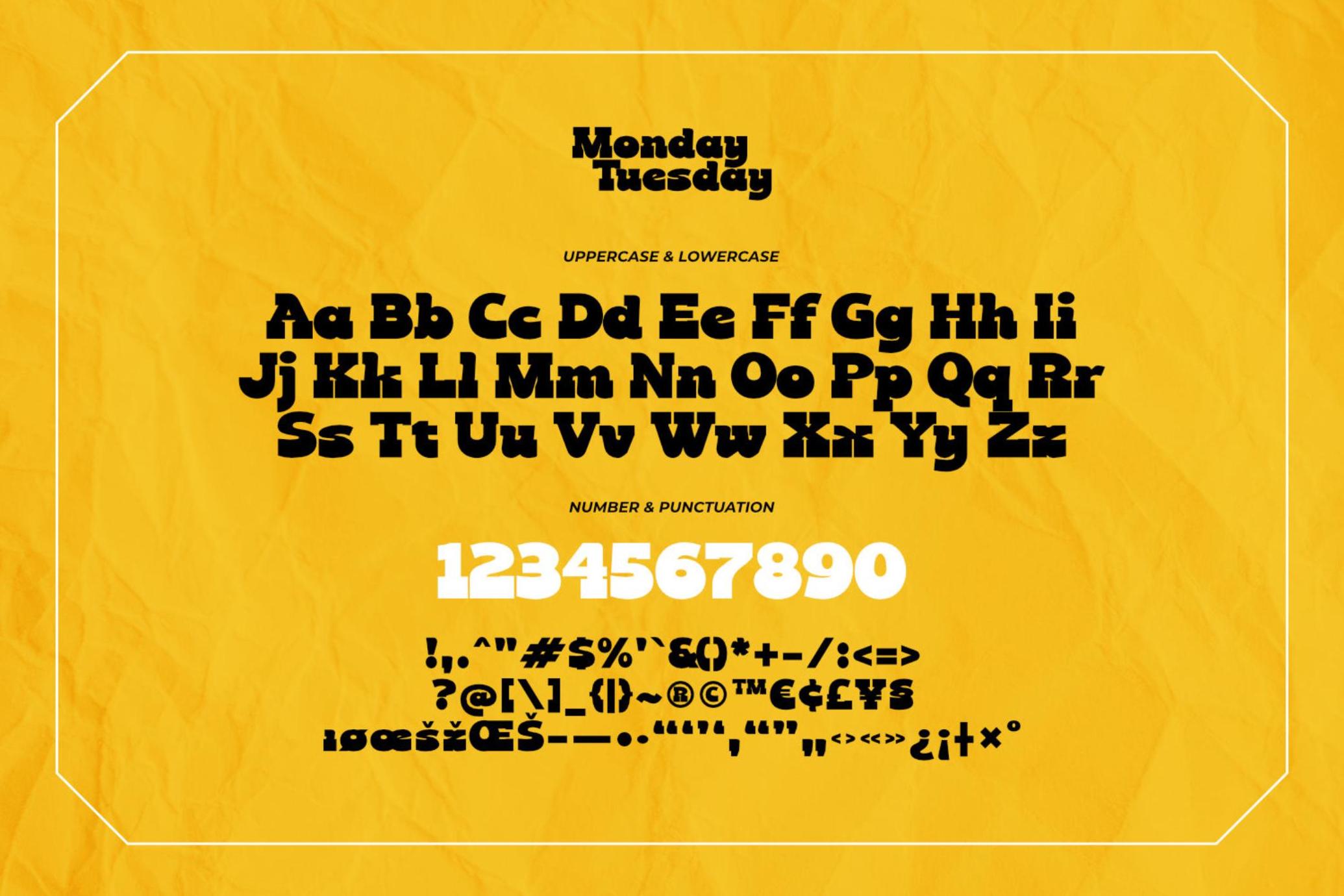 Monday Tuesday - Retro Cartoon Font