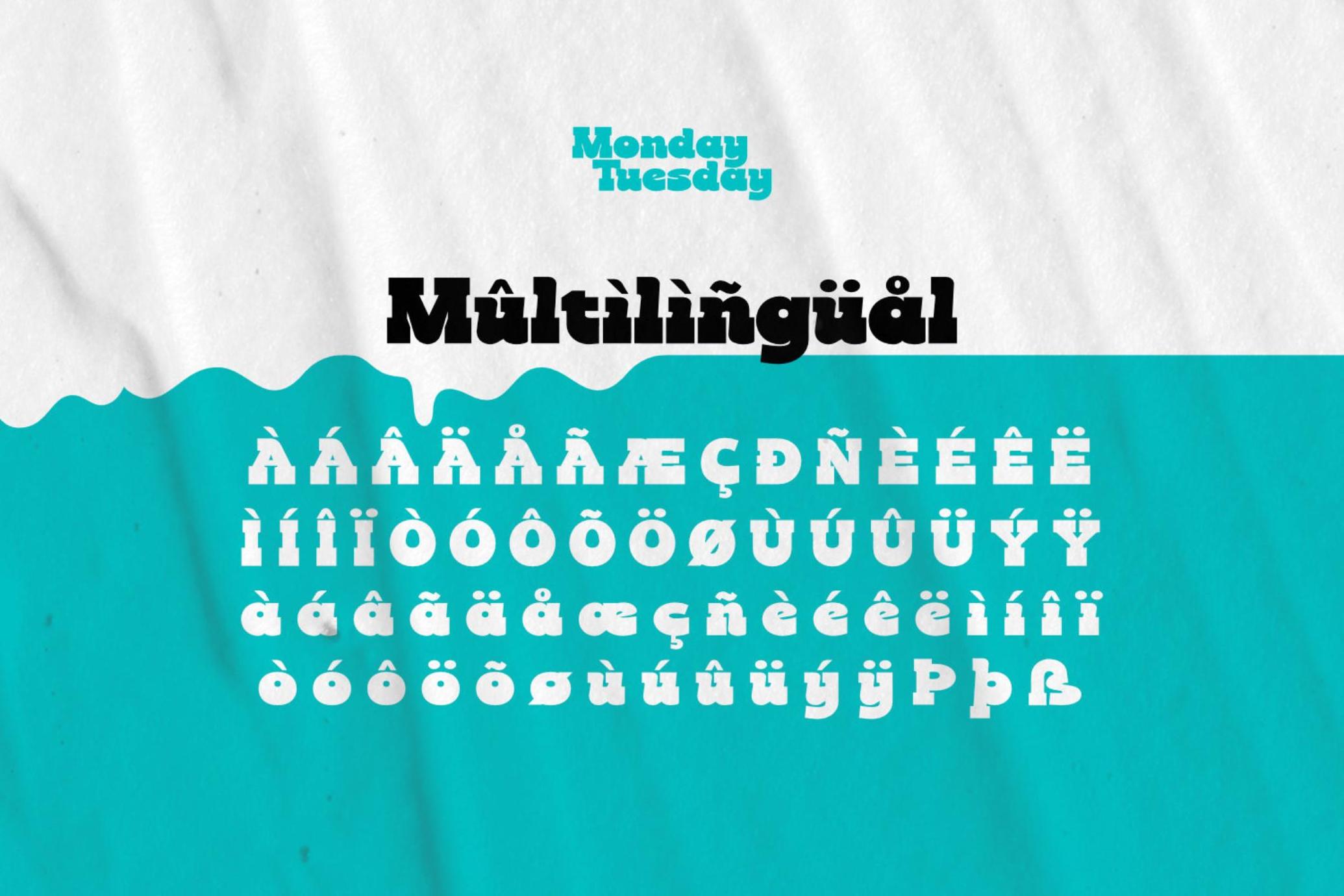 Monday Tuesday - Retro Cartoon Font