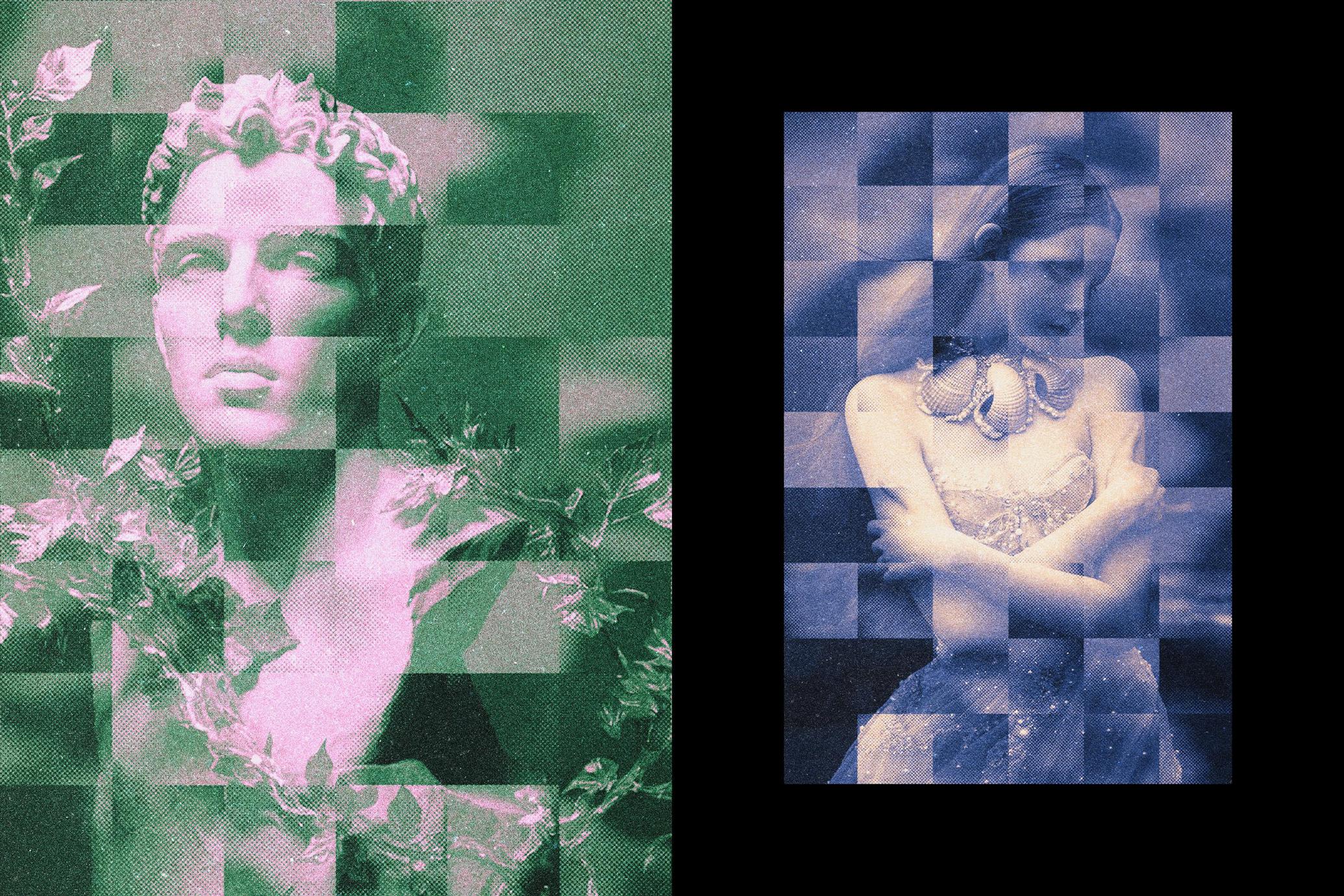 Mosaic Blur Photo Effect