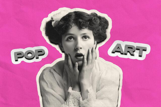 Retro Pop Art Collage Effect