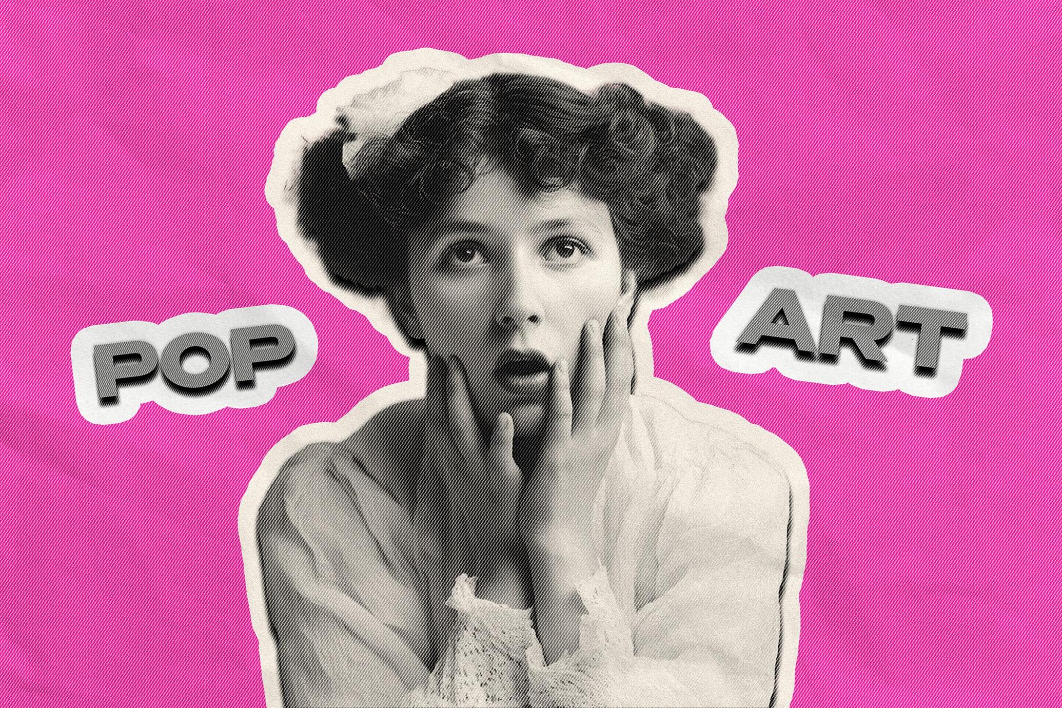 Retro Pop Art Collage Effect