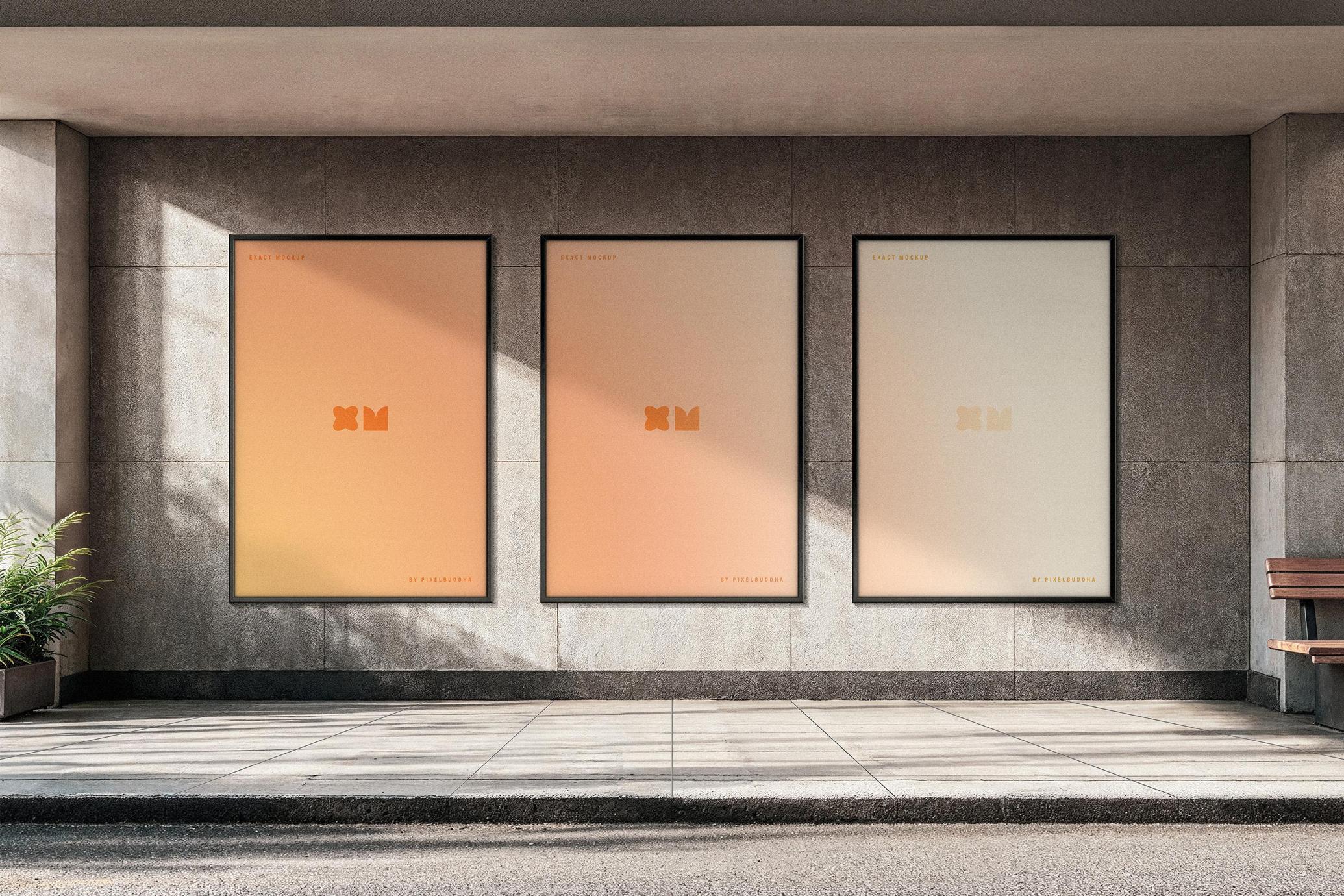 Uptown Outdoor Posters Mockup