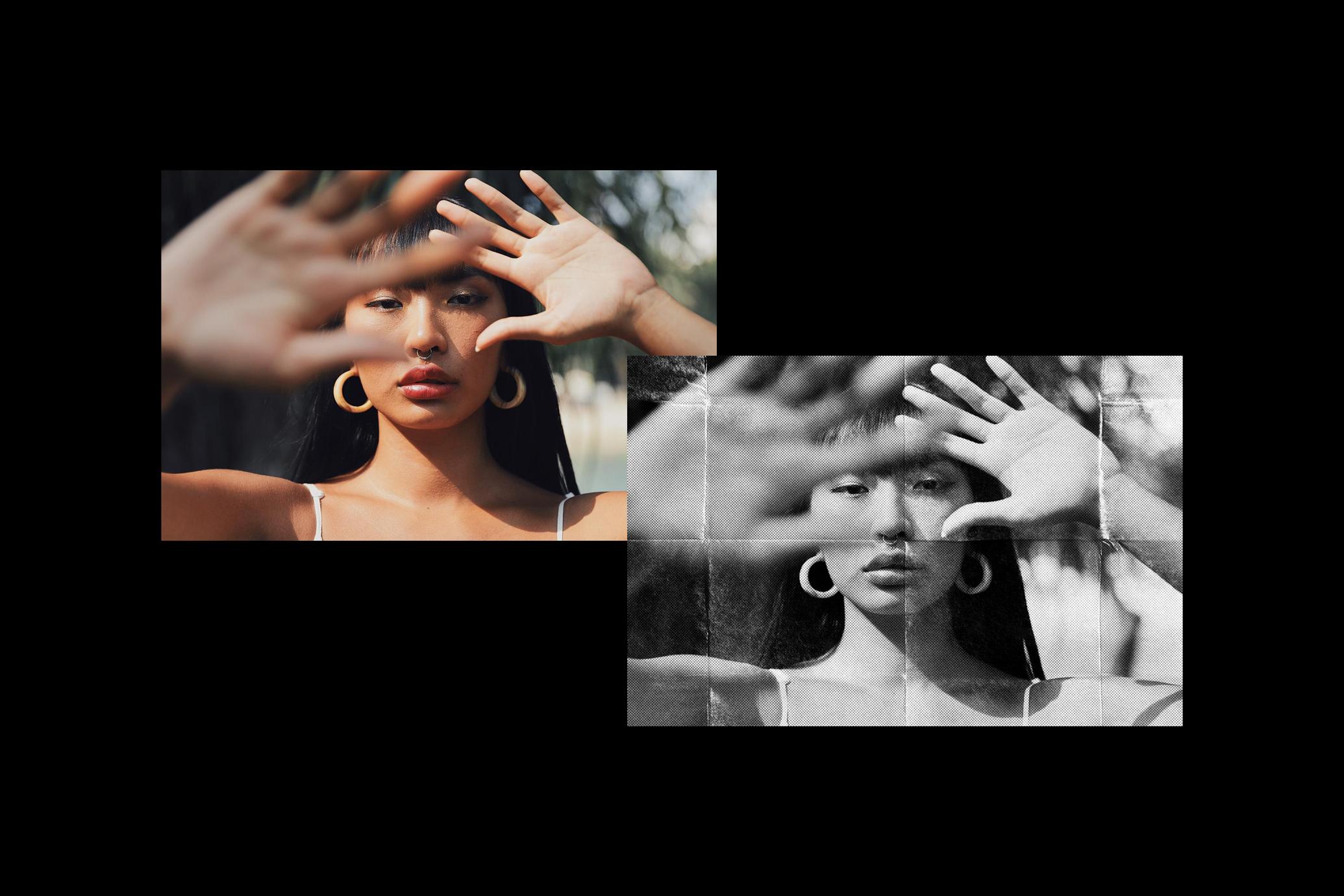 Folded Paper Photo Effect