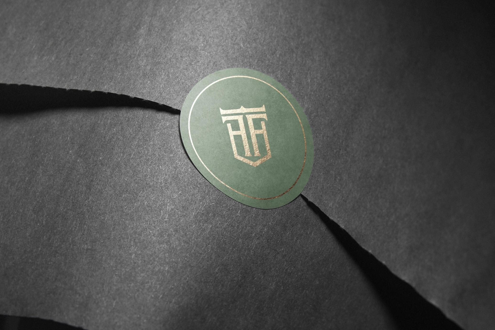 Kraft Wrap Seal Sticker Mockup