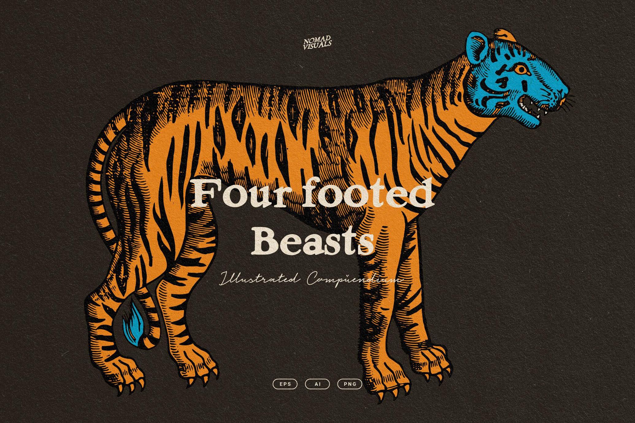 Four Footed Beasts and Animals