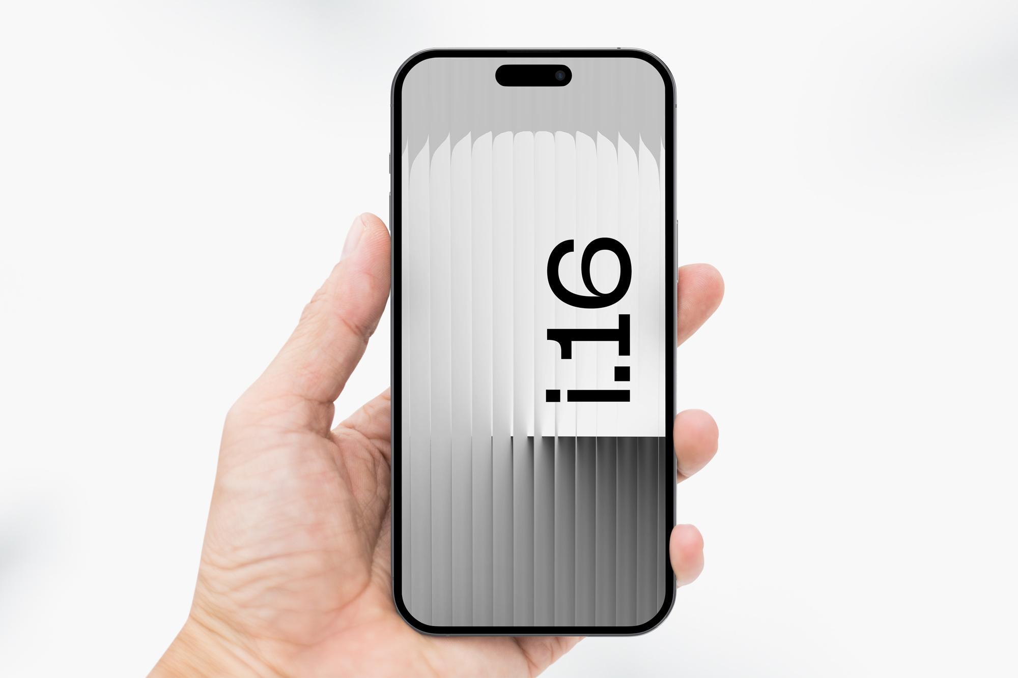 Hand-Holding iPhone Mockup