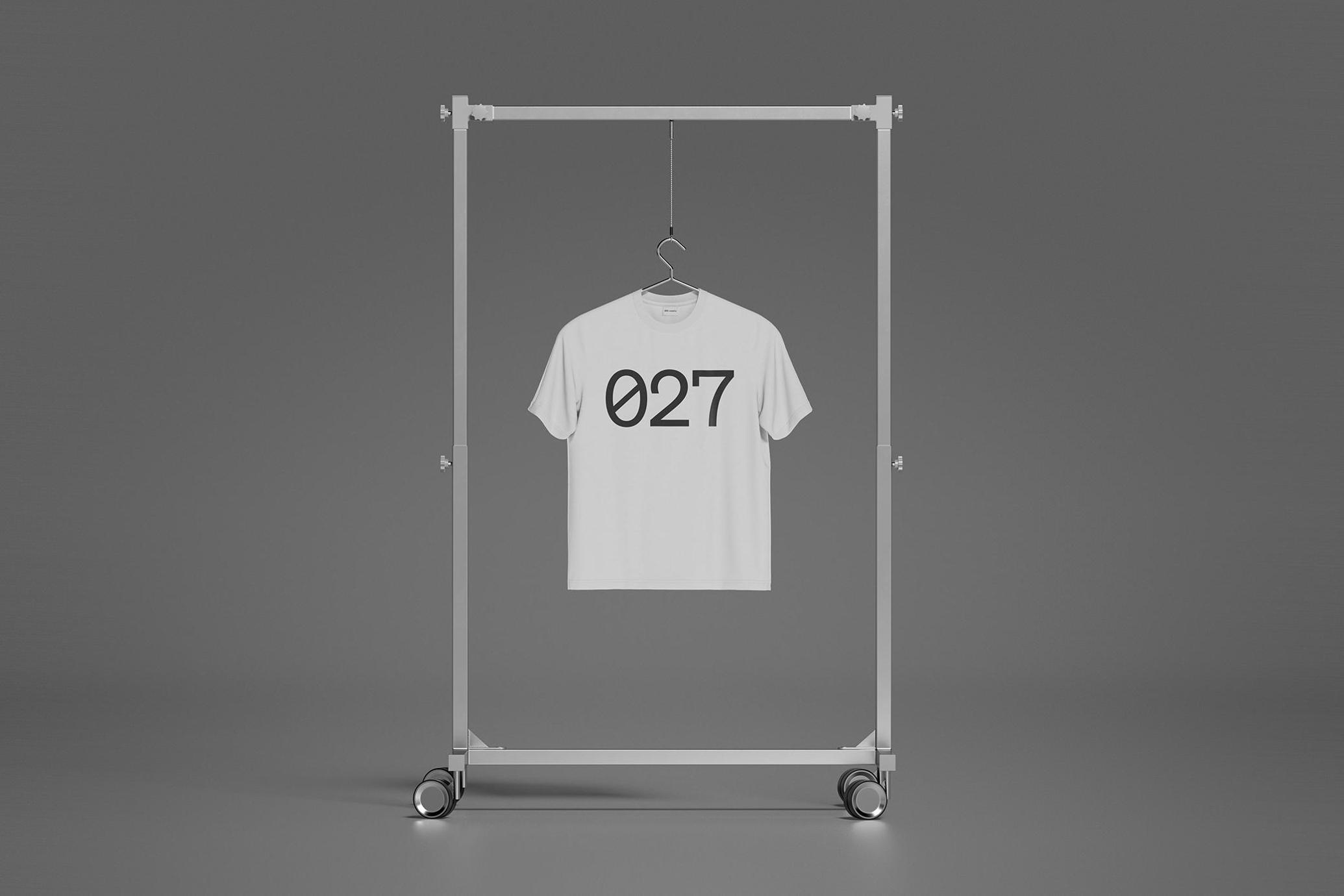 Minimal Hanging T-Shirt Mockup