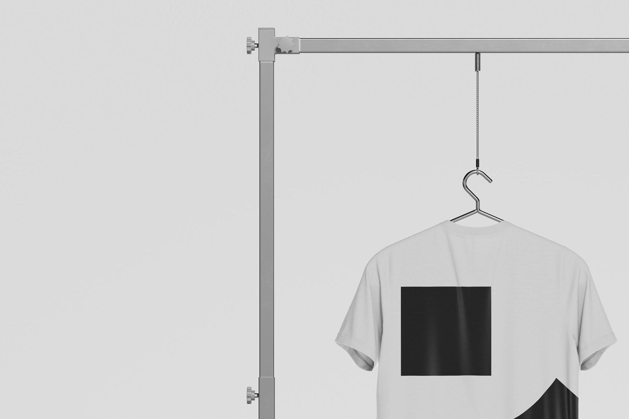 Minimal Hanging T-Shirt Mockup