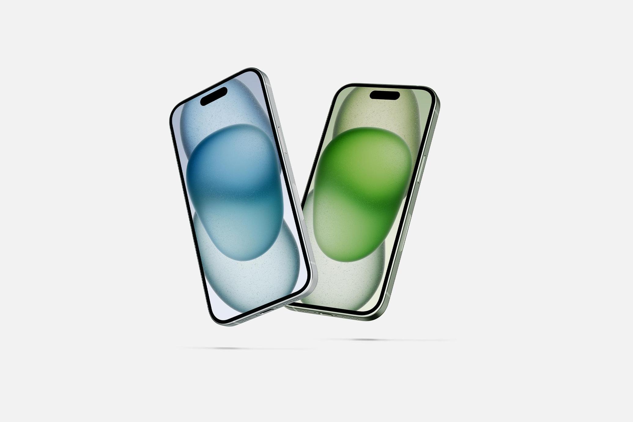 Flying iPhone Mockup Set