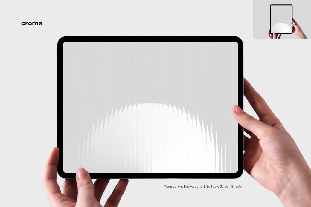 Holding iPad Pro Mockup