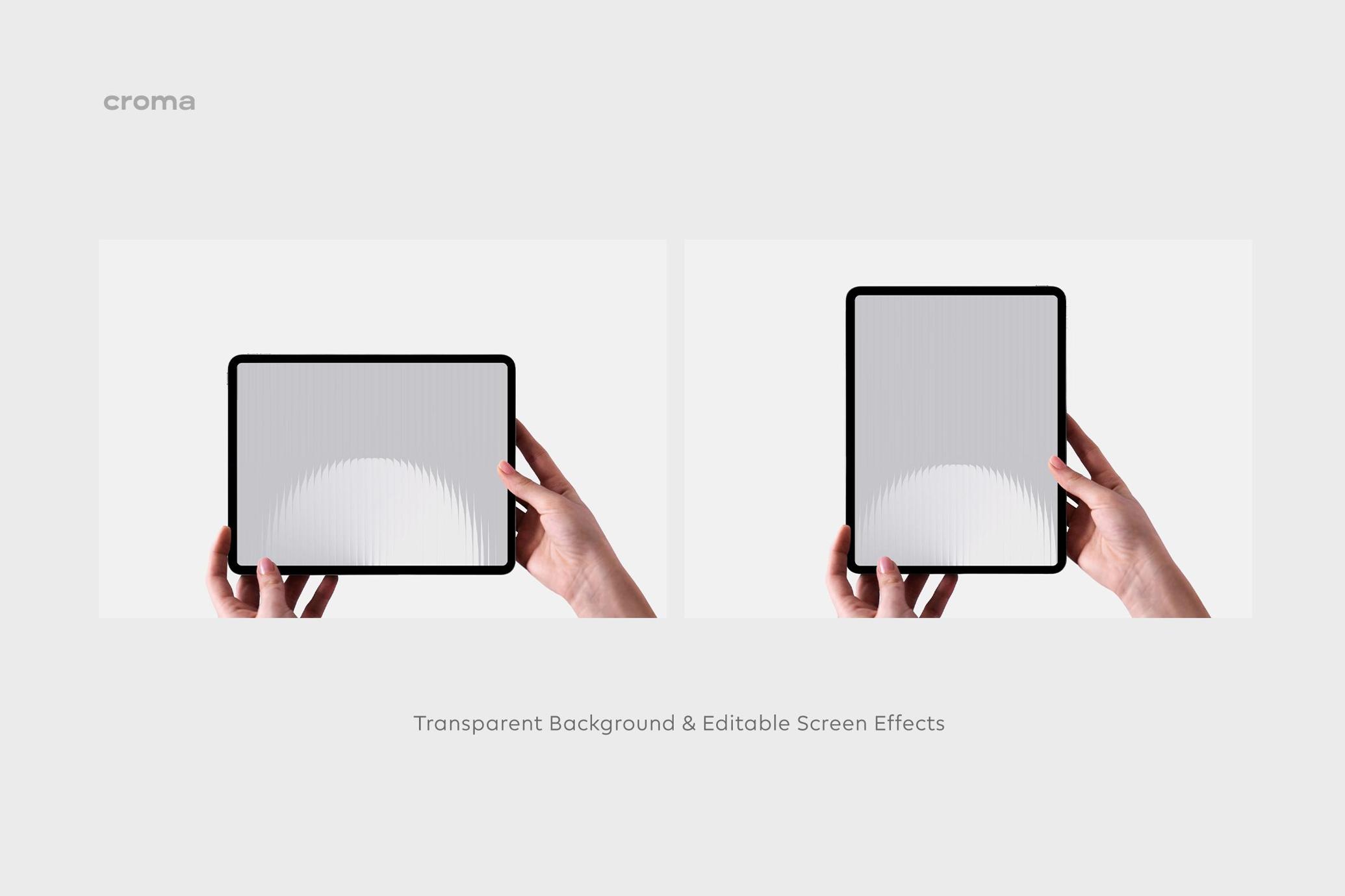 Holding iPad Pro Mockup
