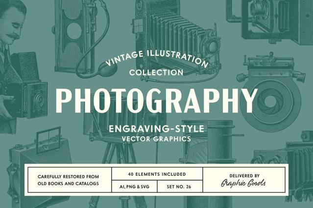Photography – Vintage Illustration Set