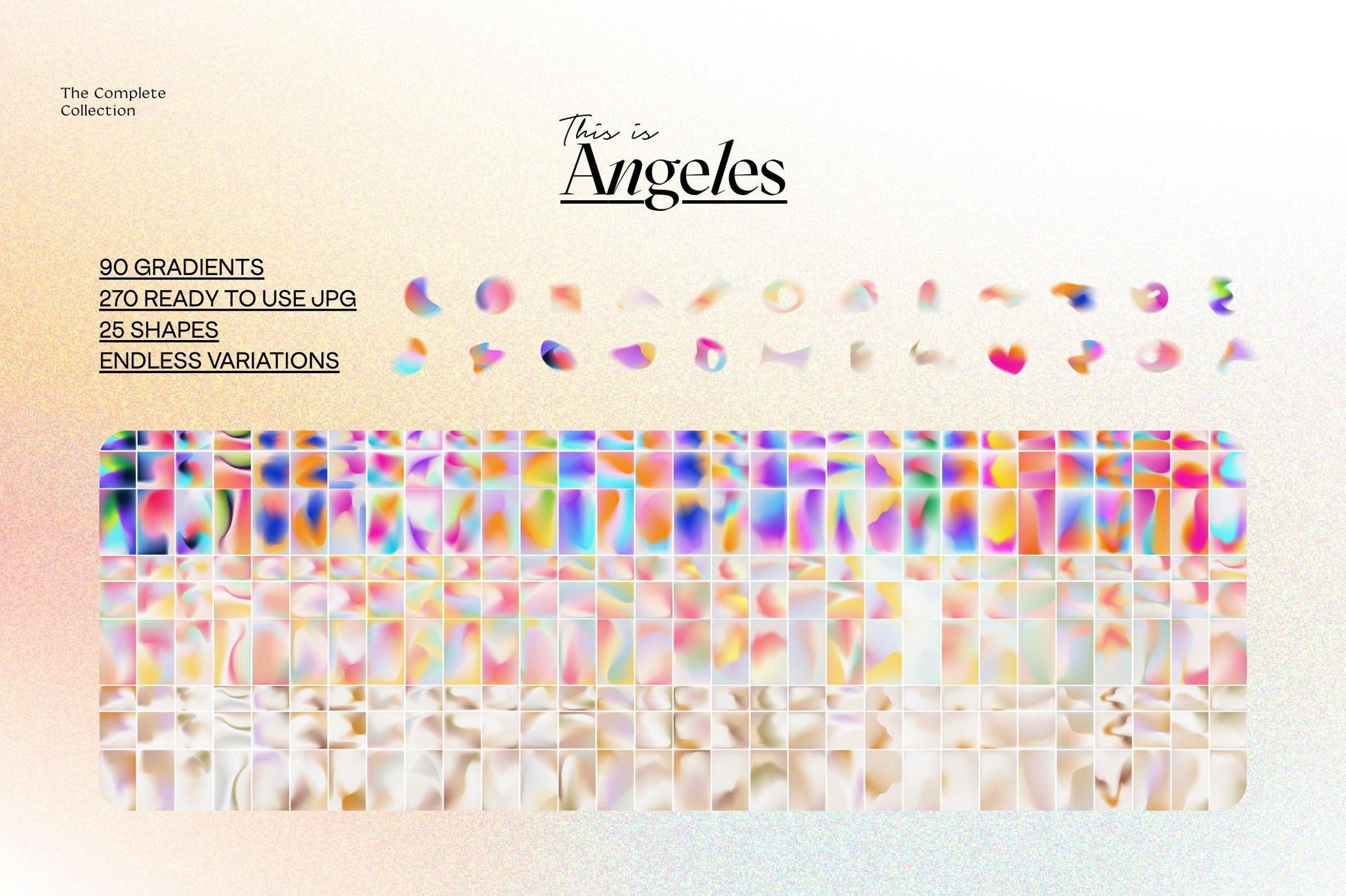 Angeles - Retro Gradients & Shapes