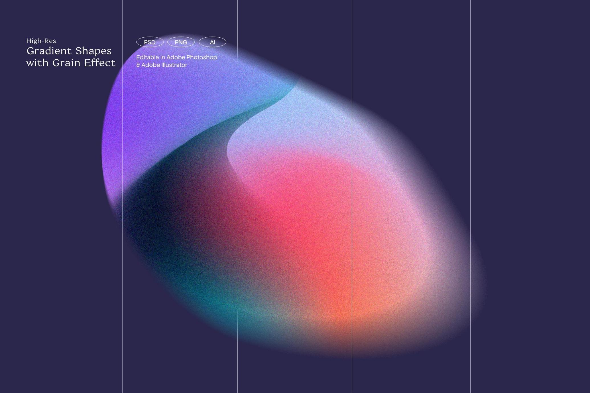 Angeles - Retro Gradients & Shapes