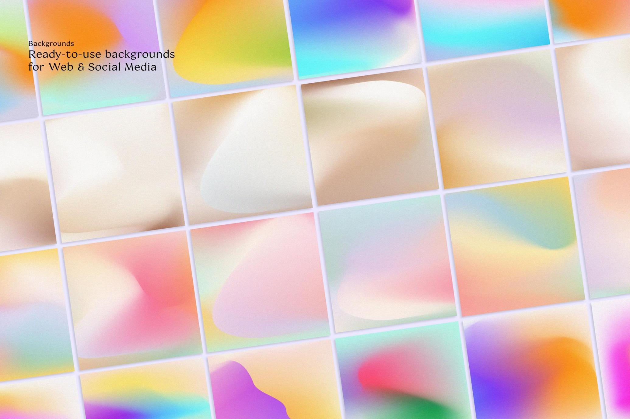Angeles - Retro Gradients & Shapes
