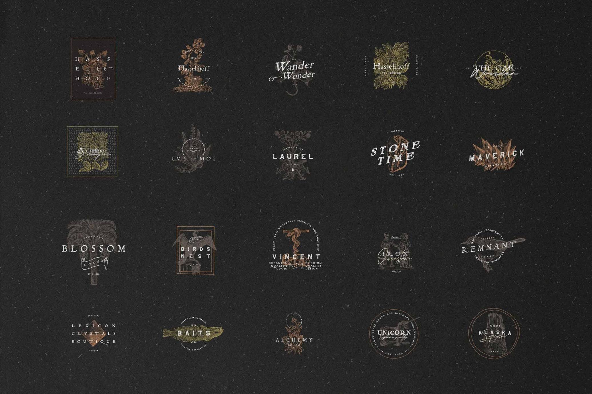 Vintage Logo Creator Kit