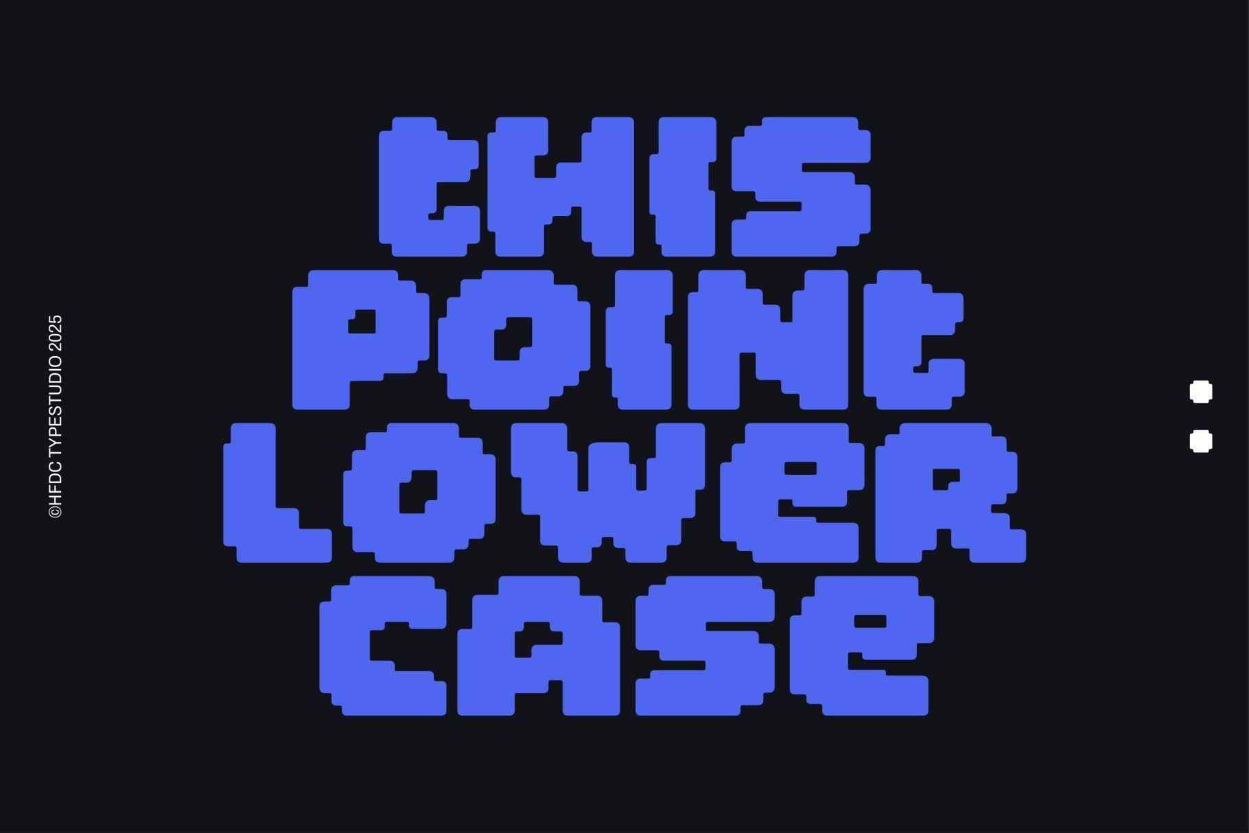 Recode HF Bold Pixel Typeface