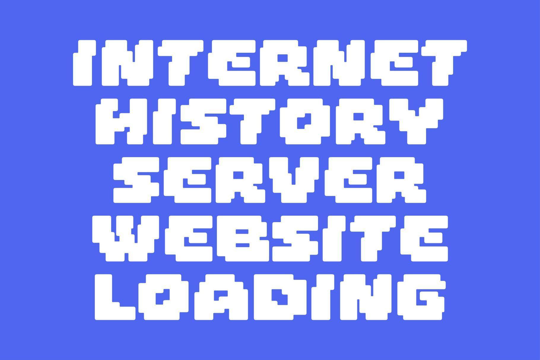 Recode HF Bold Pixel Typeface