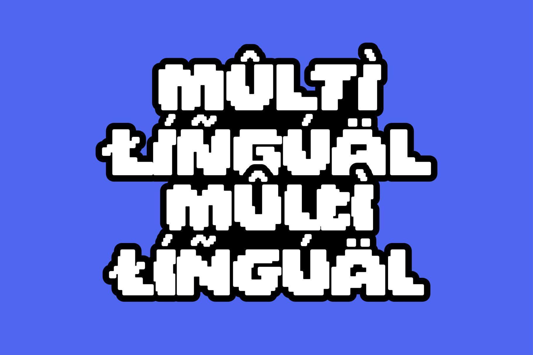 Recode HF Bold Pixel Typeface