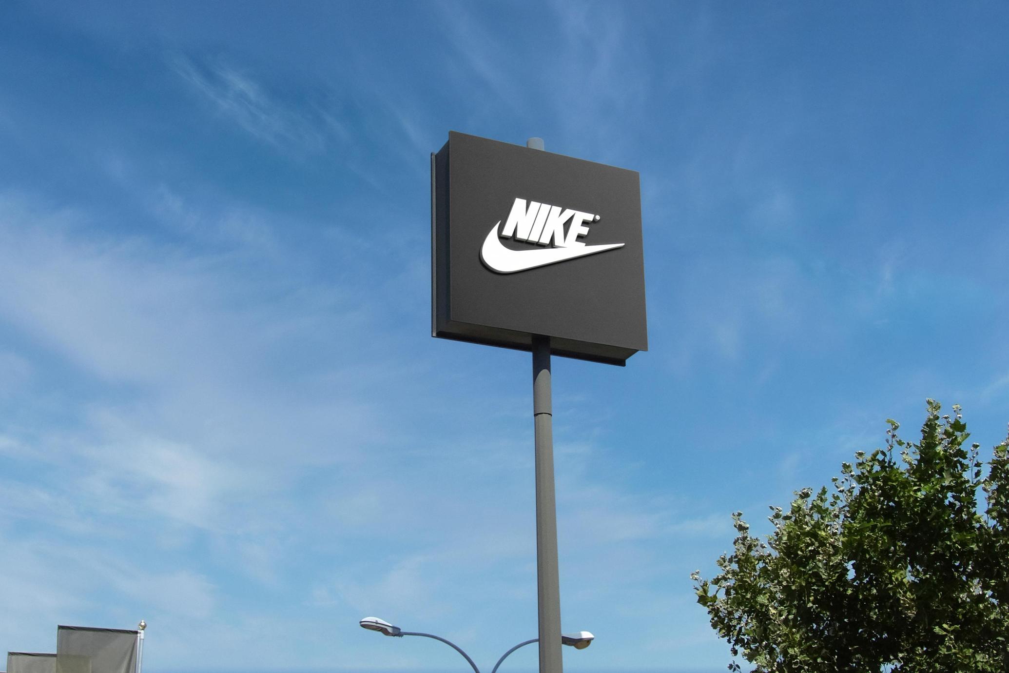 Drive-Thru Pole Sign Mockup