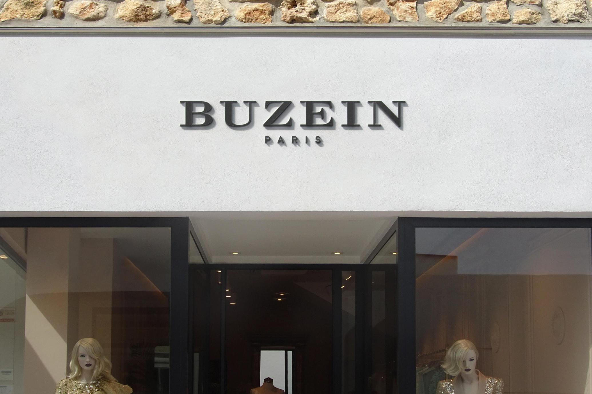 Minimal Stucco Shopfront Sign Mockup