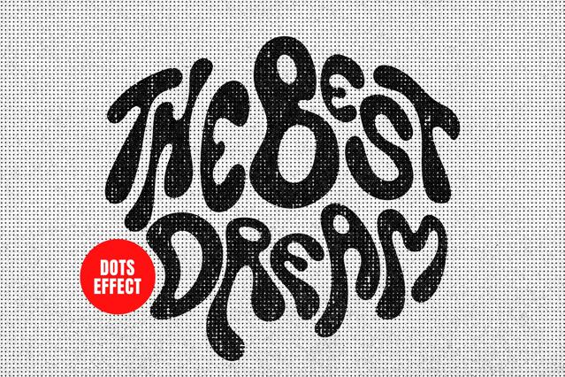 Halftone Text & Logo Effect
