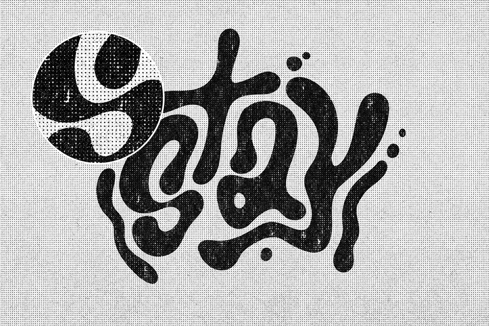 Halftone Text & Logo Effect