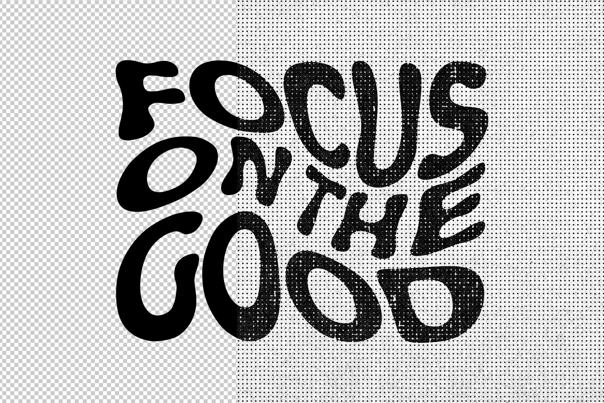 Halftone Text & Logo Effect