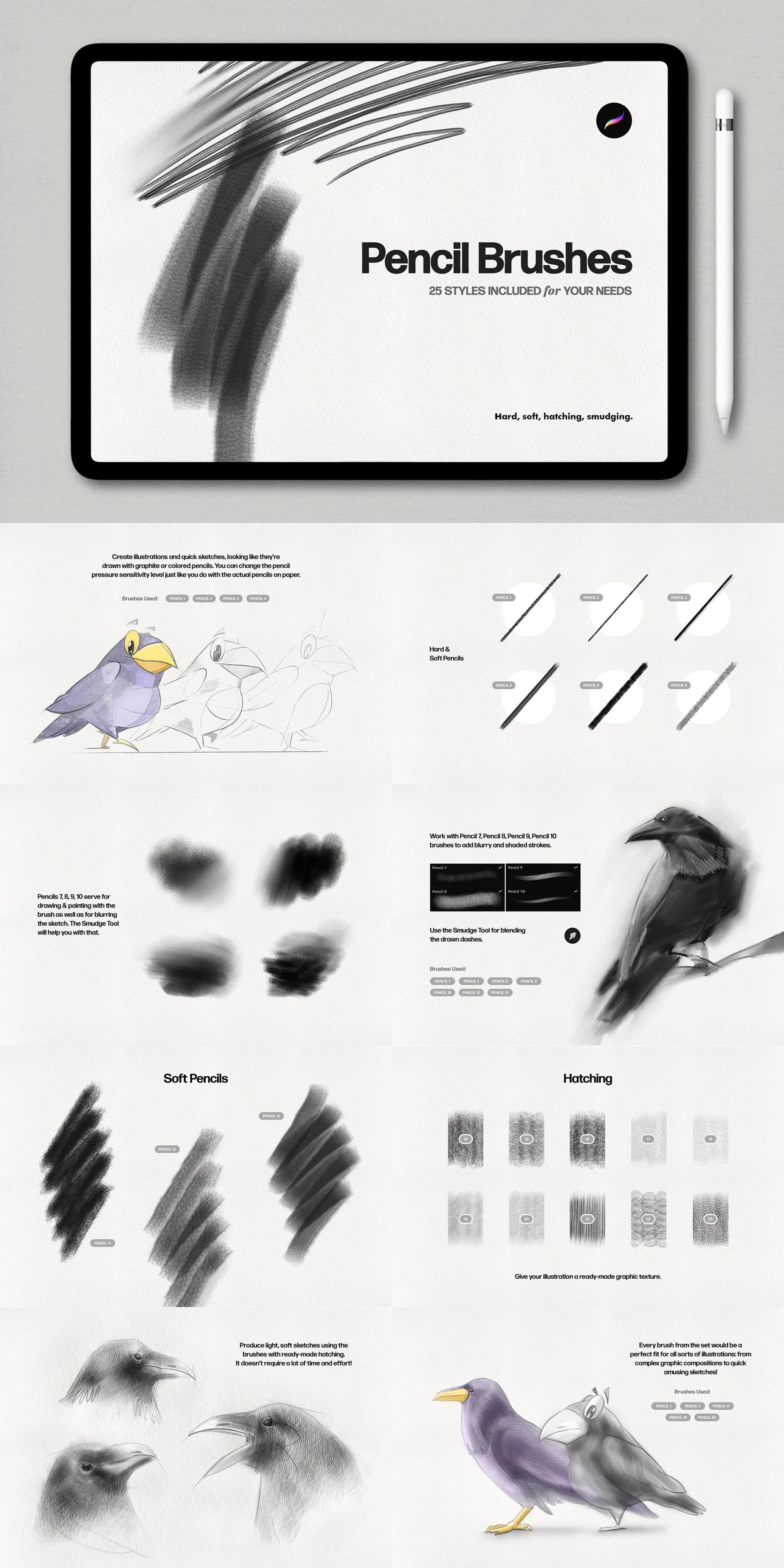 25-in-1 Procreate Brushes Bundle