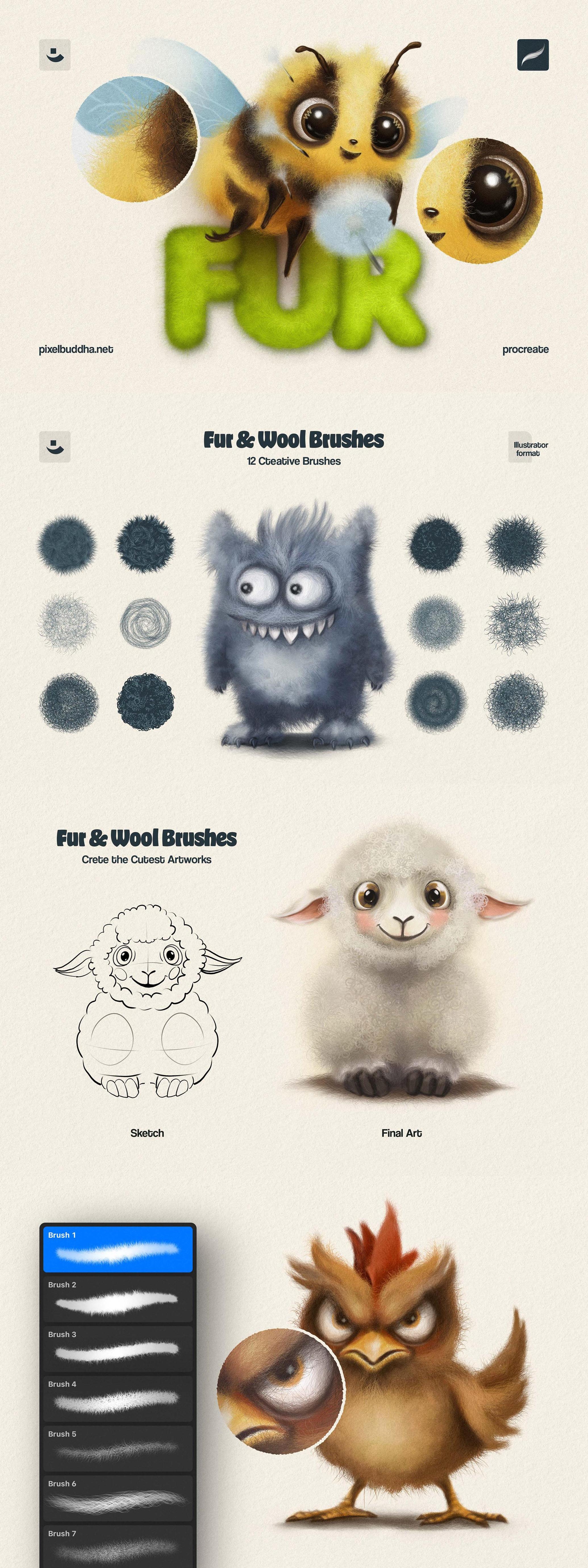 25-in-1 Procreate Brushes Bundle