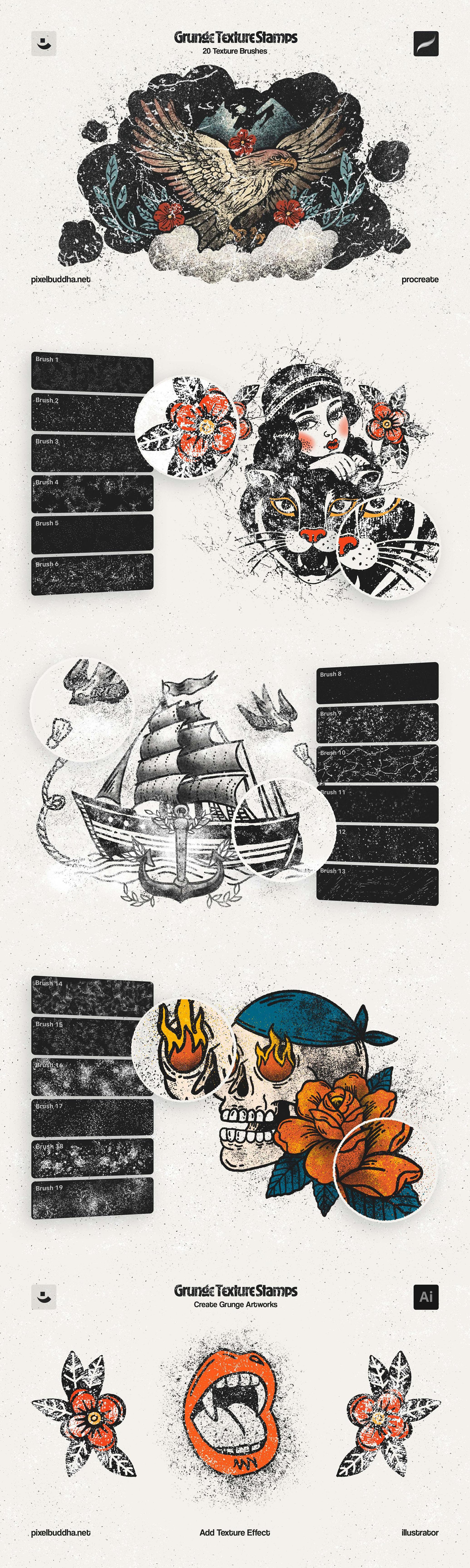 25-in-1 Procreate Brushes Bundle