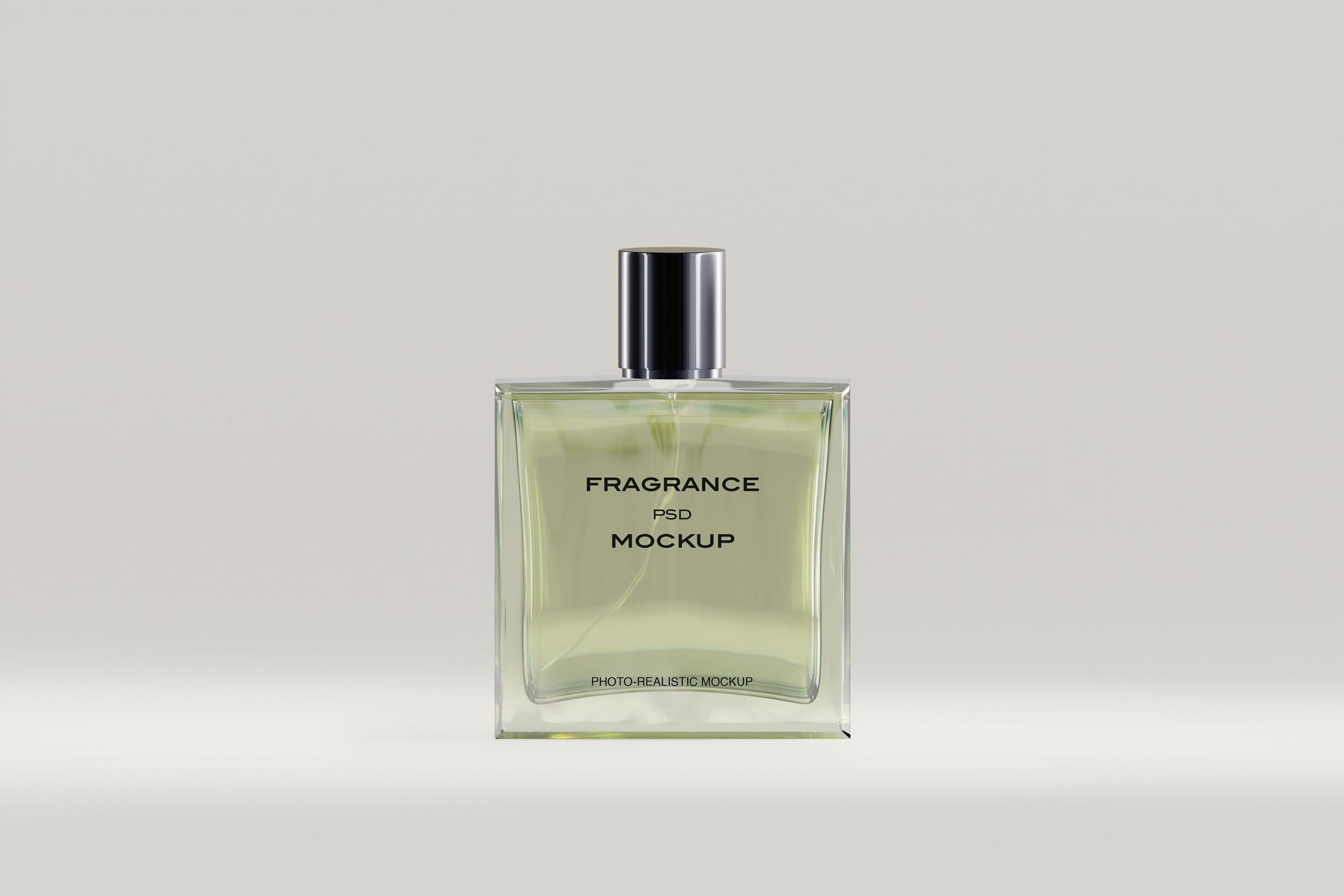 Glass Perfume Bottle Mockup