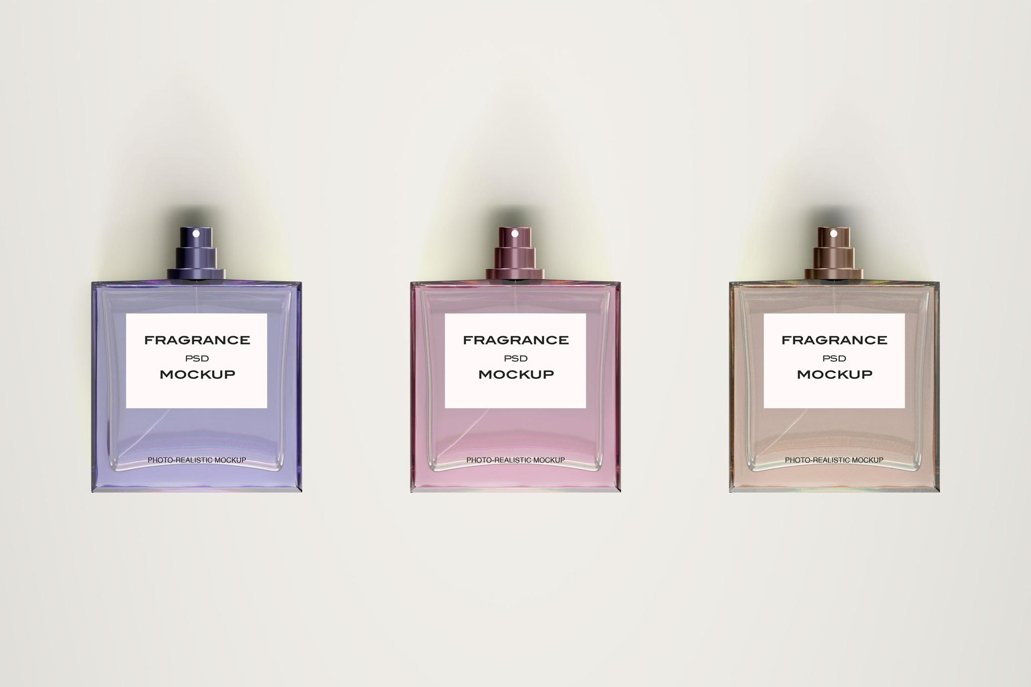 Glass Perfume Bottle Mockup
