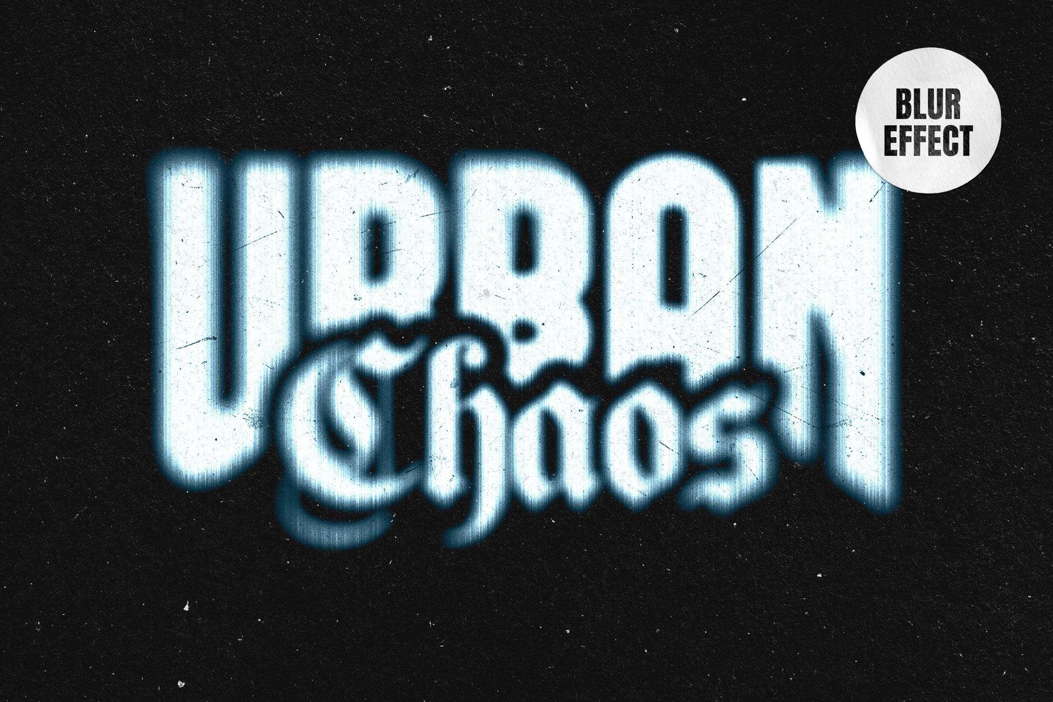 Blurred Text & Logo Effect