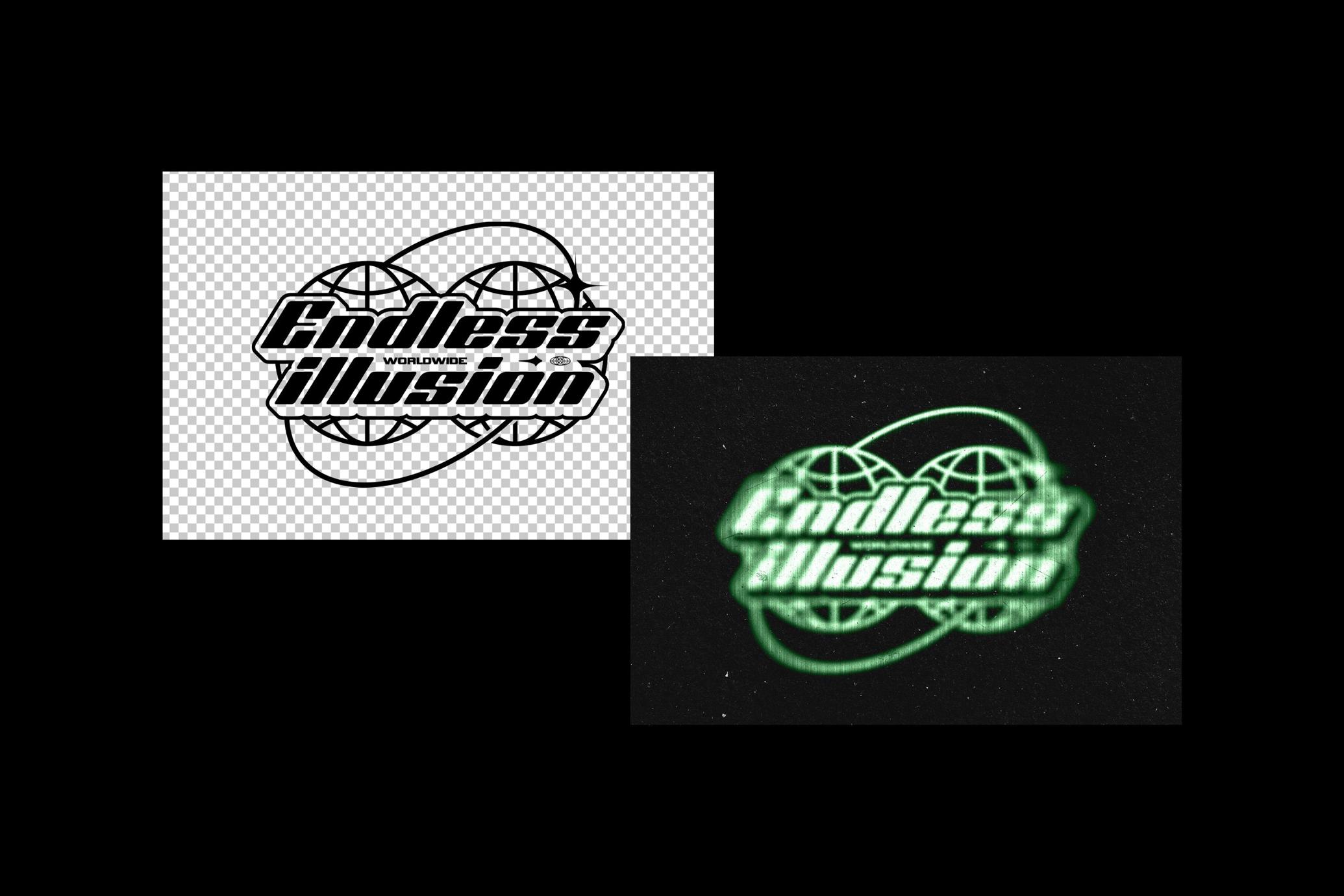 Blurred Text & Logo Effect