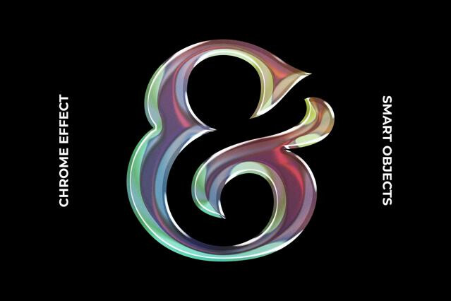 Chrome Logo Effect